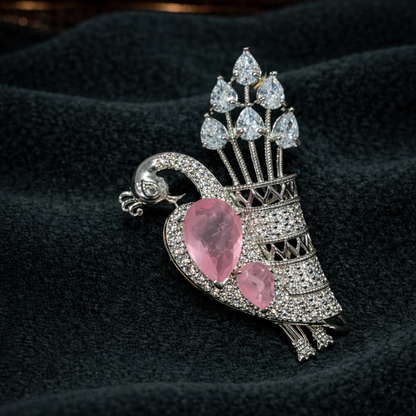 Peacock Elegance Brooch