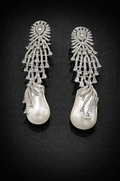 Moonlit Pearl Earrings