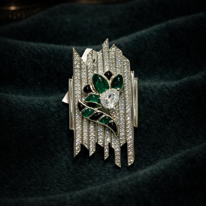 Emerald Nocturne Brooch