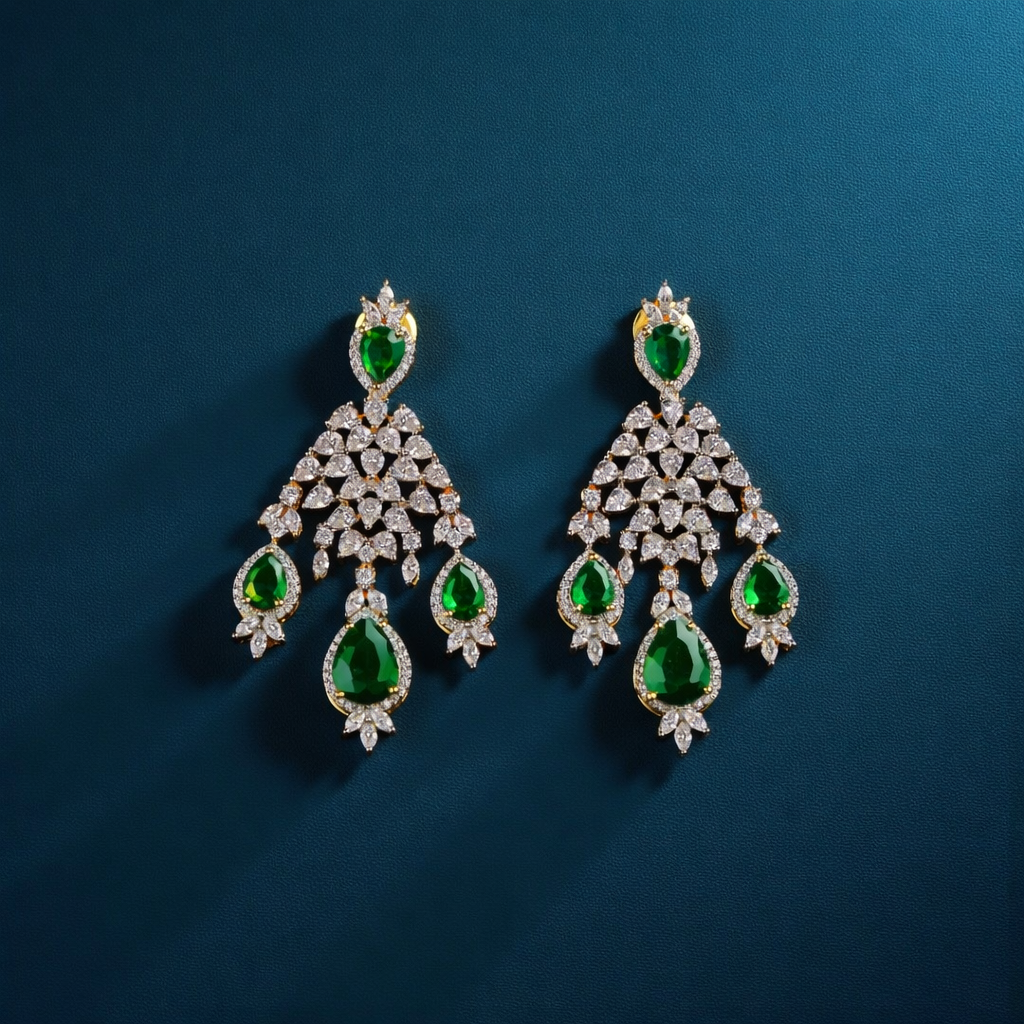 Emerald Aura Necklace Set