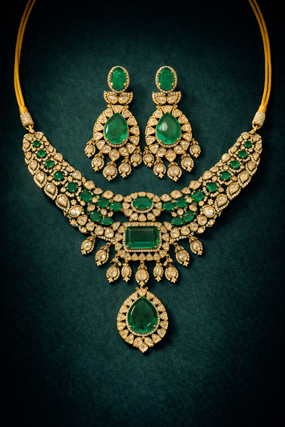 Emerald Grandeur Necklace Set