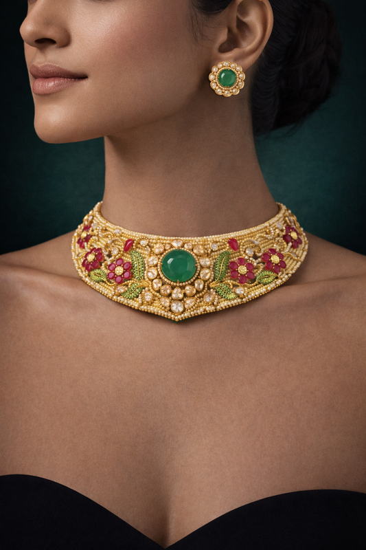Royal Meenakari Choker Set