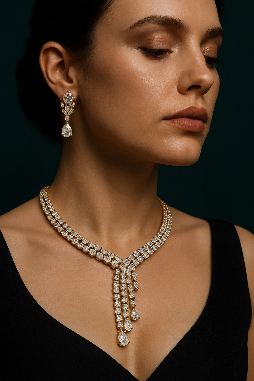 Regalia Drop Necklace Set