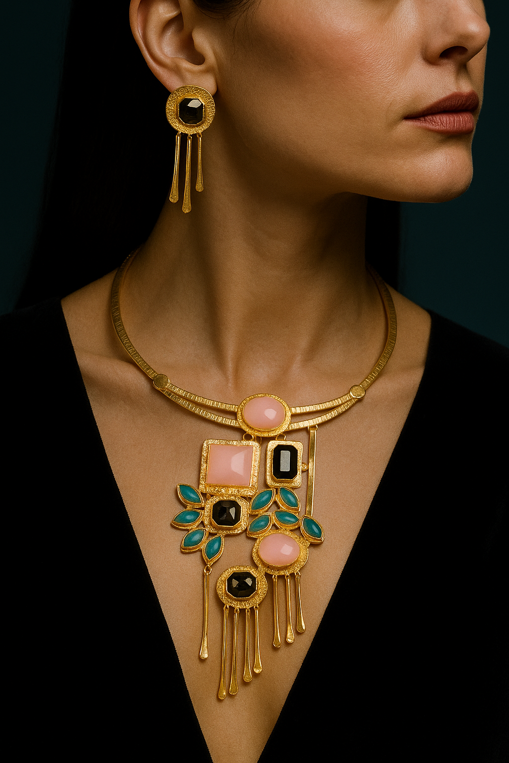 Rose Relic Necklace Set