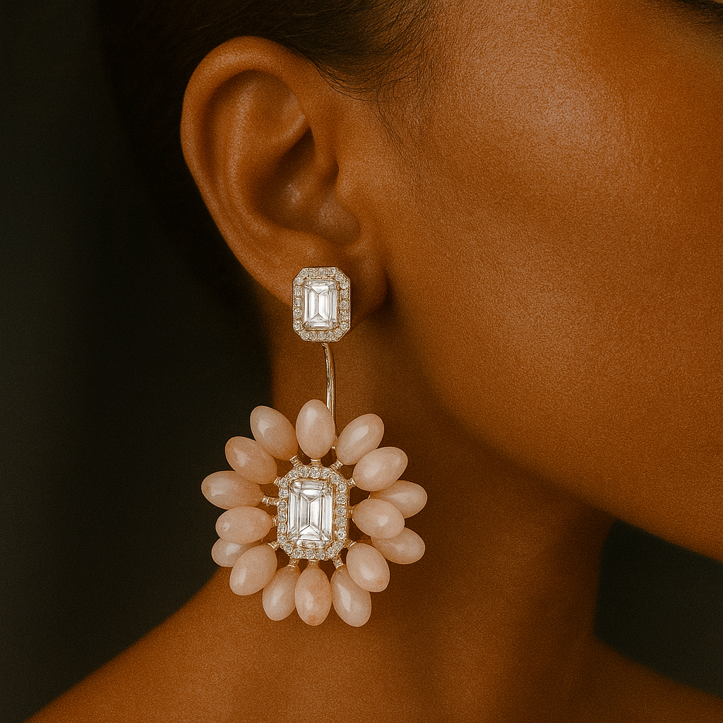 Floral Dual Elegance Earrings