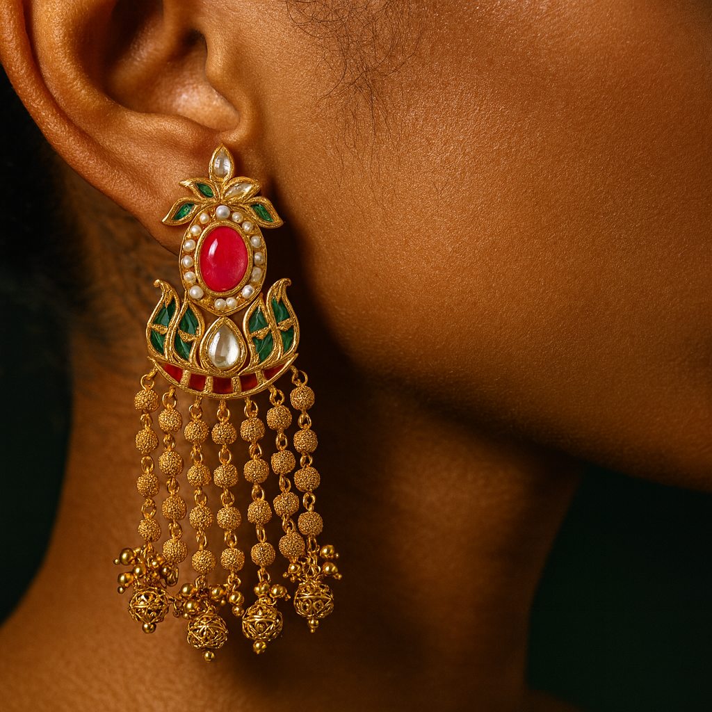 Golden Glamour Earrings