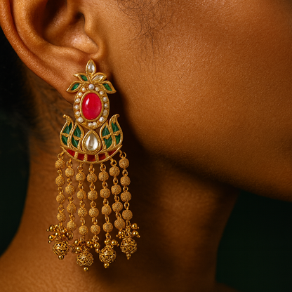 Golden Glamour Earrings