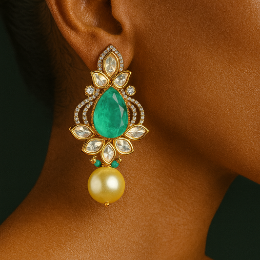 Emerald Dewdrop Earrings