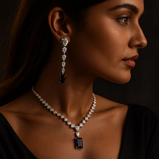 Azure Aura Necklace Set
