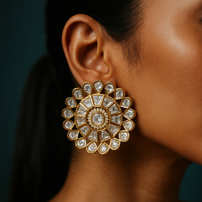 Statement Polki Studs