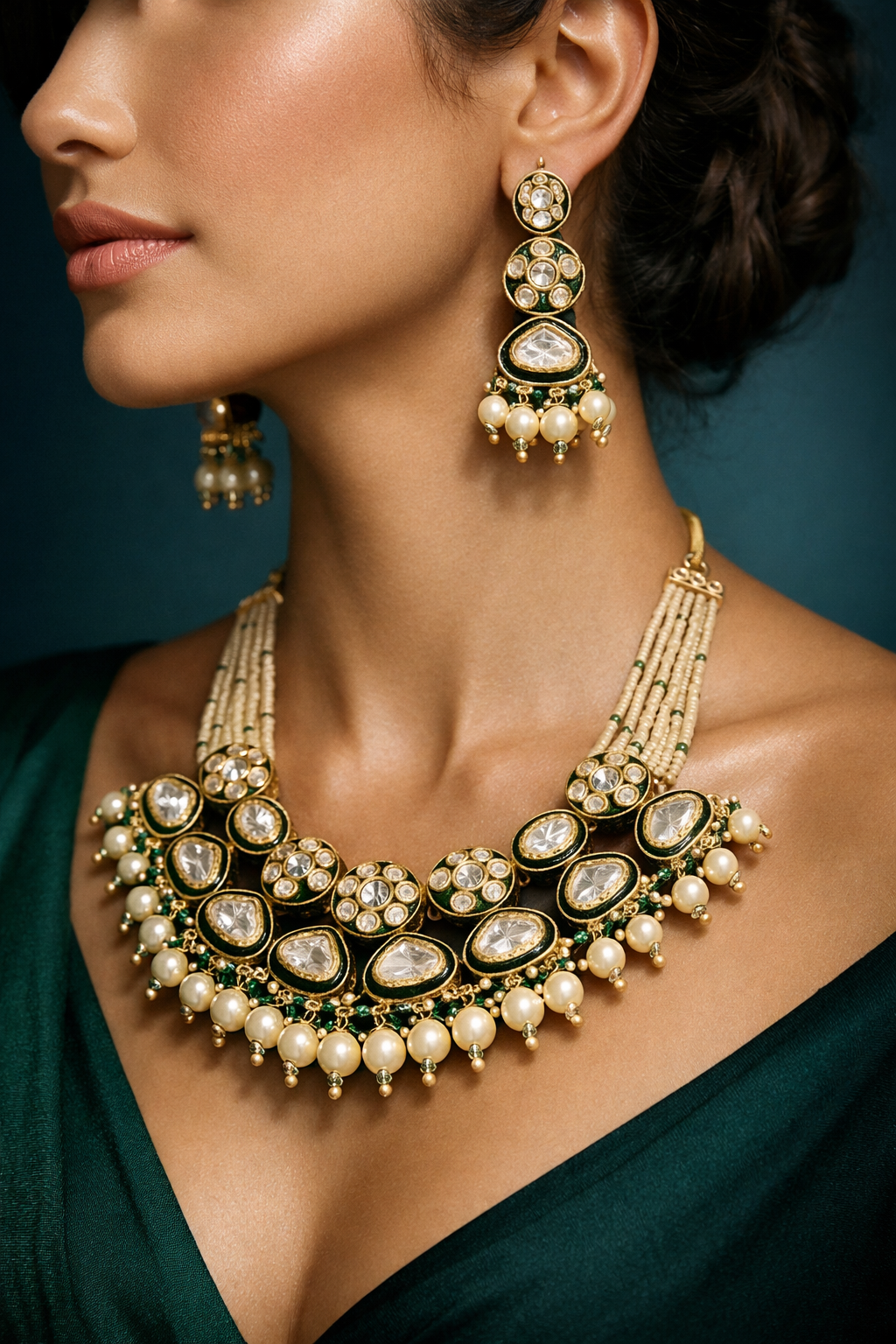 Polki Grace Necklace Set