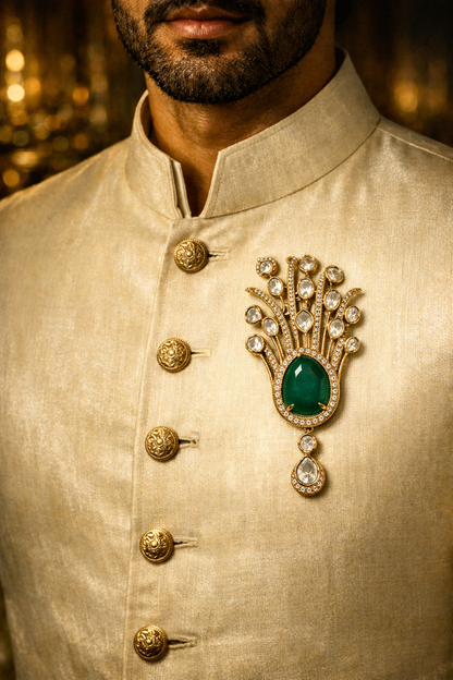 Golden Brilliance Brooch