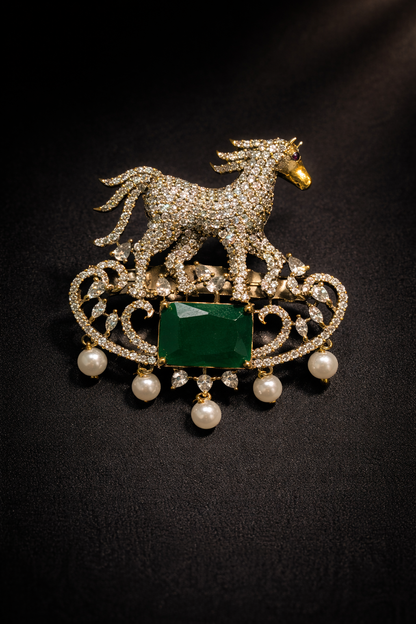 Elegant Stallion Brooch