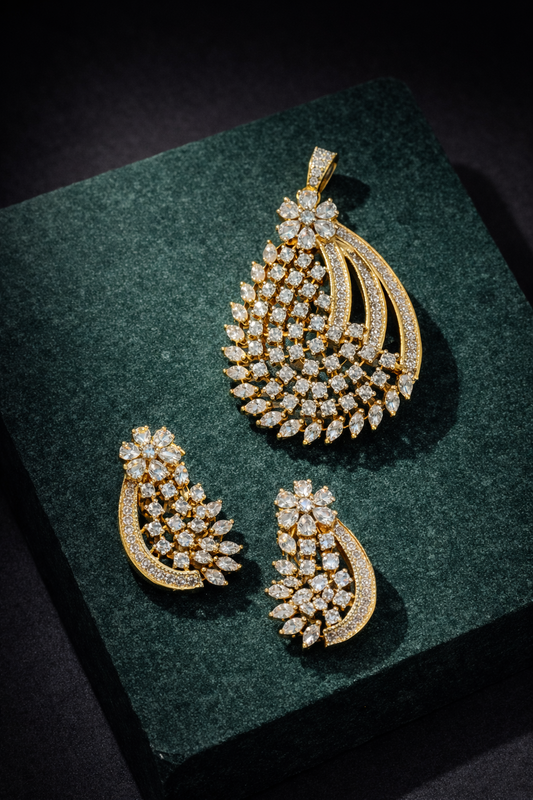 Petal Cascade Pendant Set