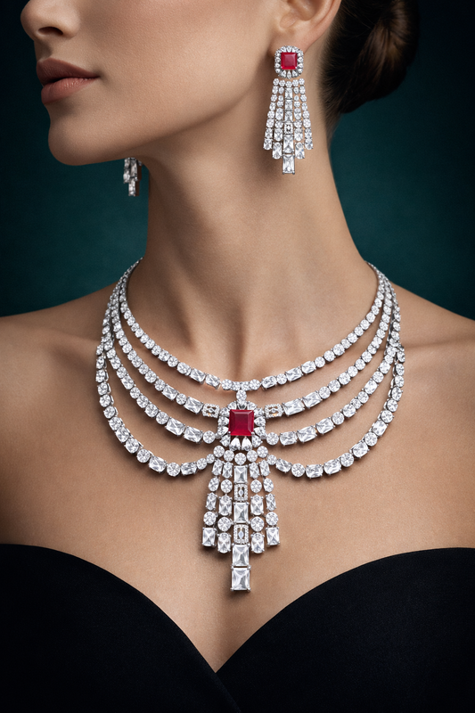 Crimson Cascade Heirloom Set