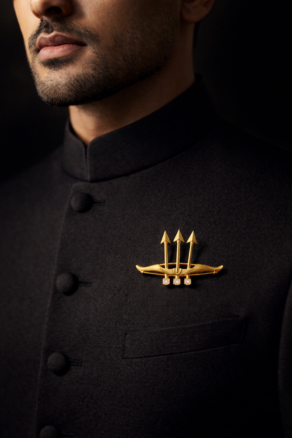 Pure Silver Divine Arrow Brooch