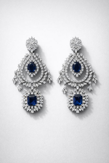 Midnight Blue Empress Earrings