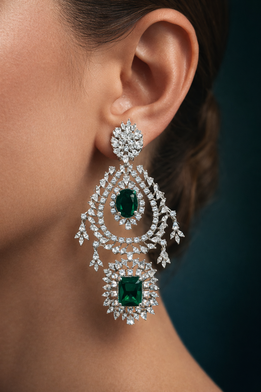 Emerald  Empress Earrings
