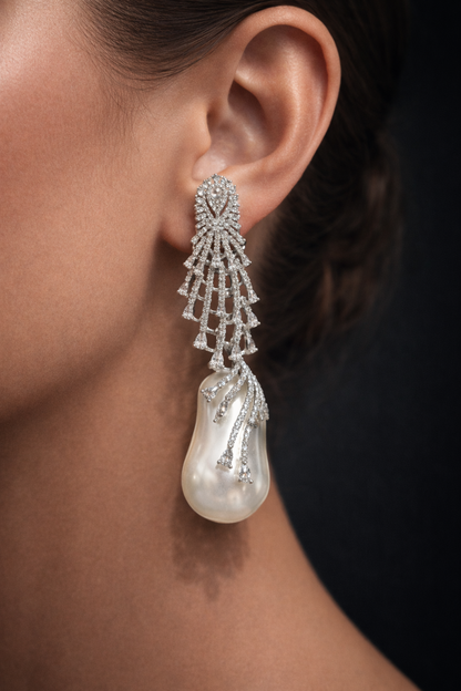 Moonlit Pearl Earrings