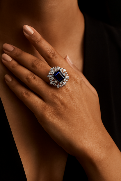 92.5 Silver Cocktail Ring