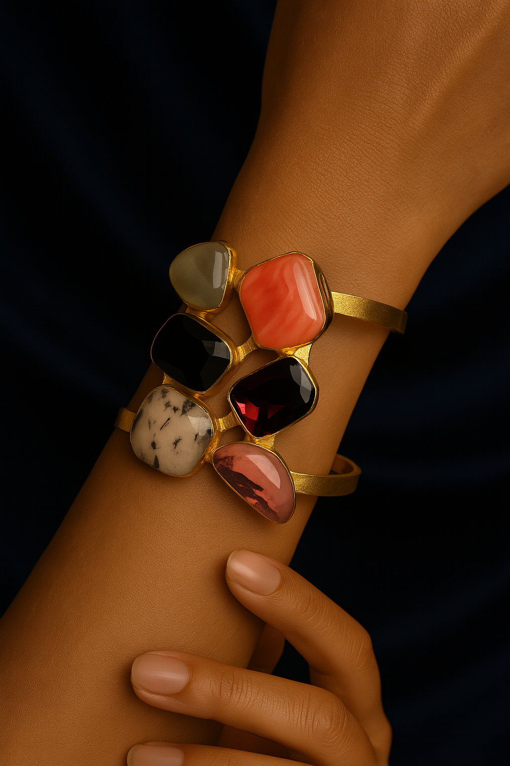 Chic Multistone Cuff