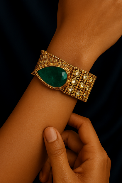 Emerald Aura Cuff