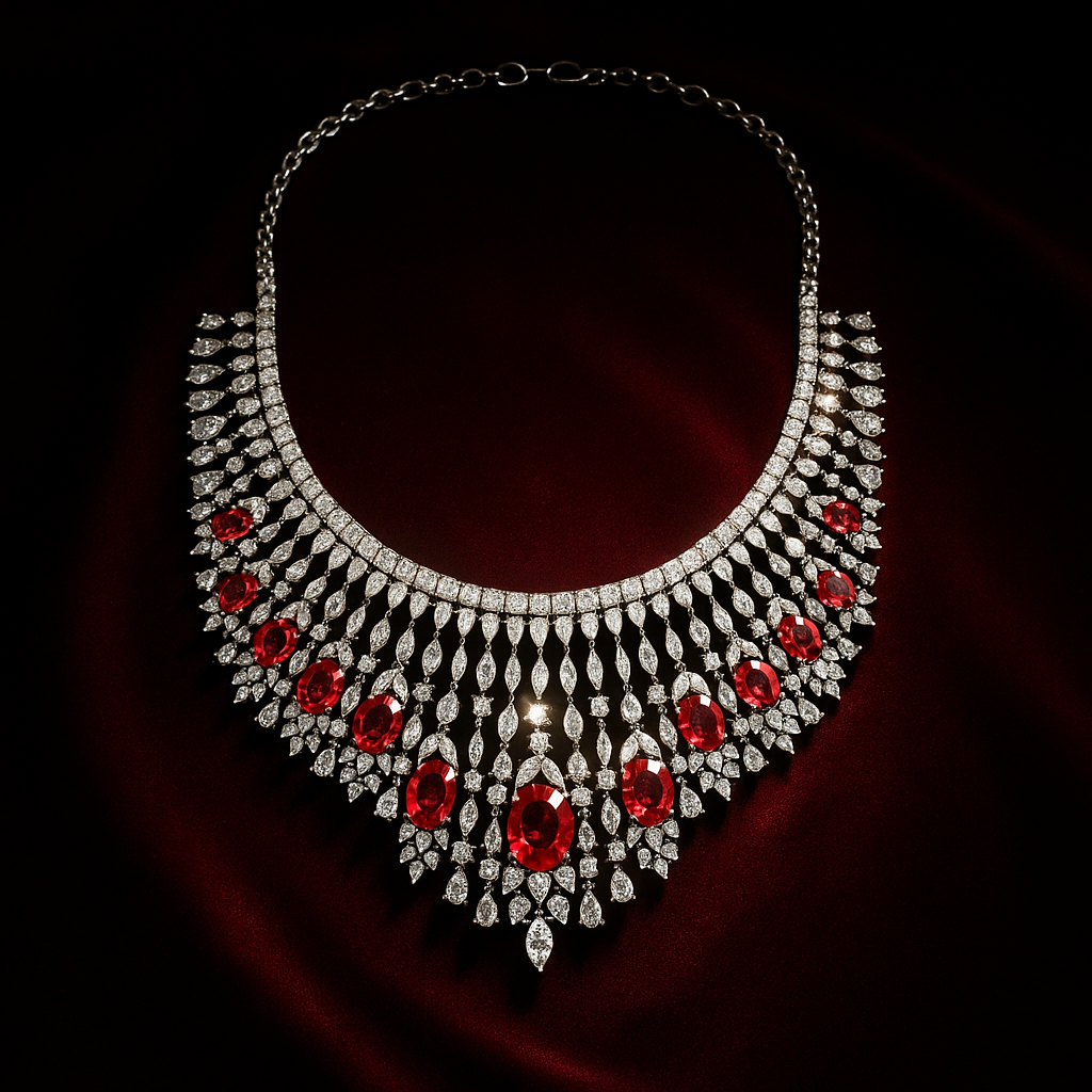 Royal Ruby Necklace Set