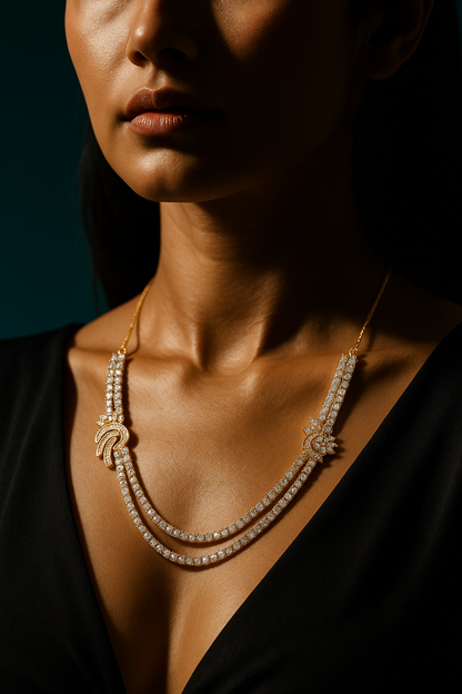 Golden Glamour Necklace Set