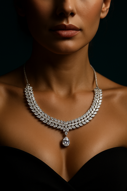 Verdant Sparkle Necklace Set