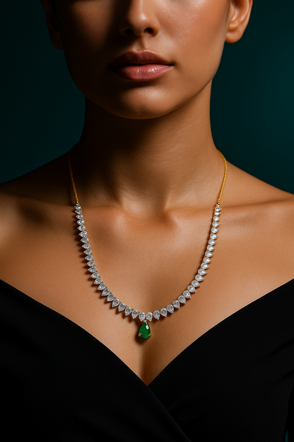 Classic Pear Necklace Set