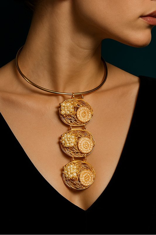 Chic Golden Cascade Necklace