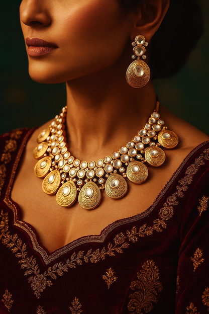 Royale Polki Necklace Set