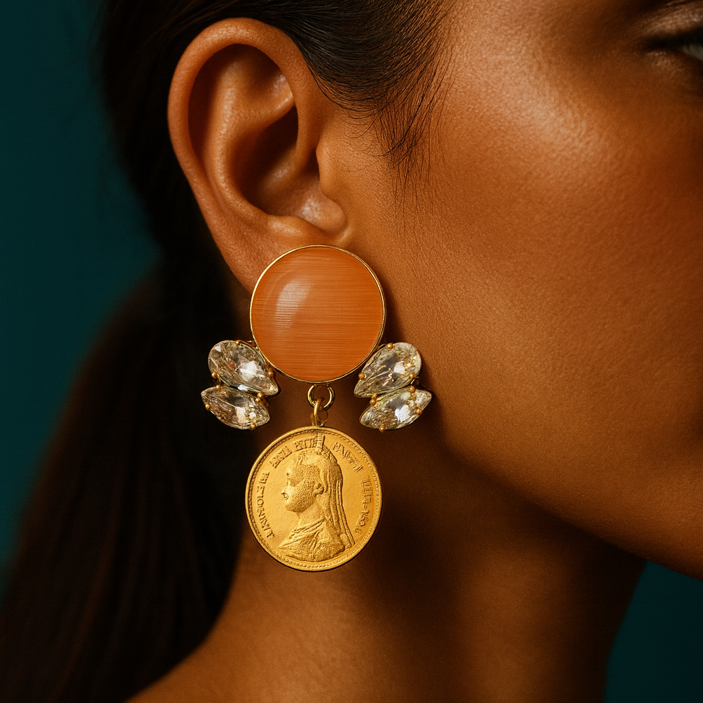 Empress Coin Studs