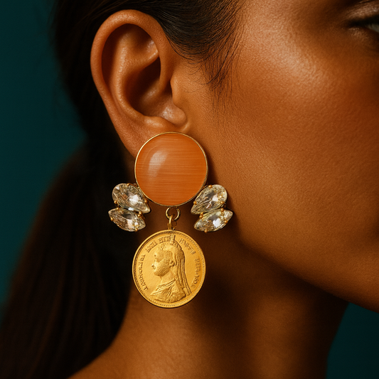 Empress Coin Studs