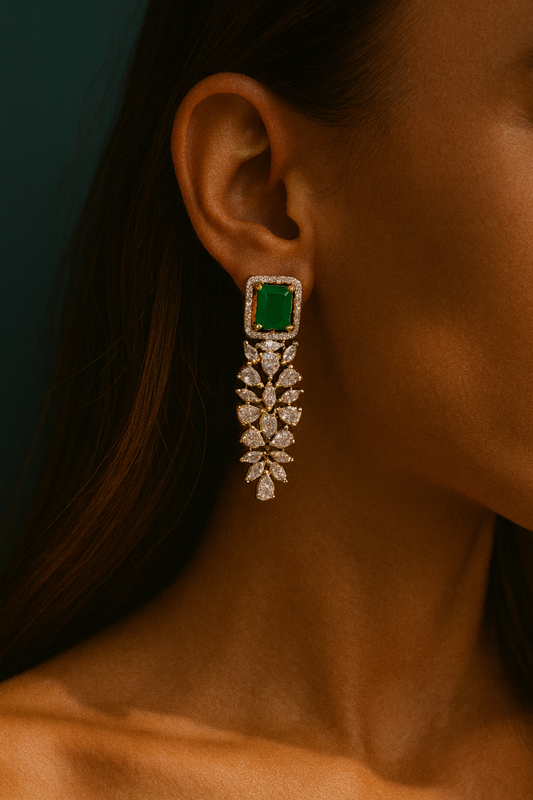 Luxe Emerald Earrings
