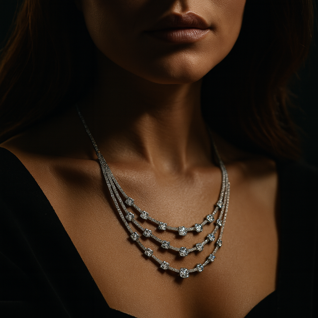 Royal Triple Line Necklace