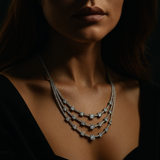 Royal Triple Line Necklace