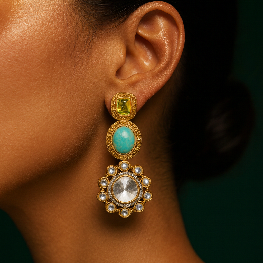 Verdant Polki Earrings