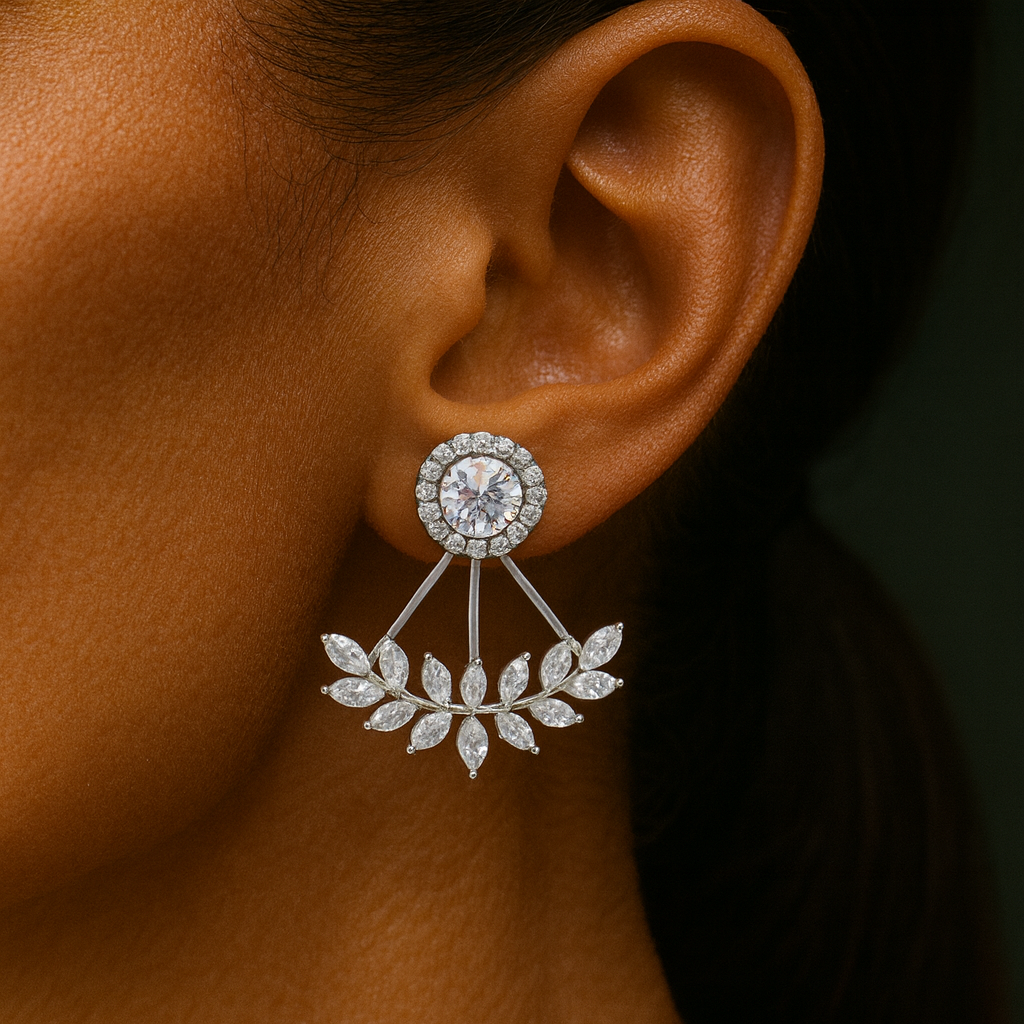 Pure Silver Celestial Earrings