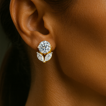 Pure SIlver Round Studs