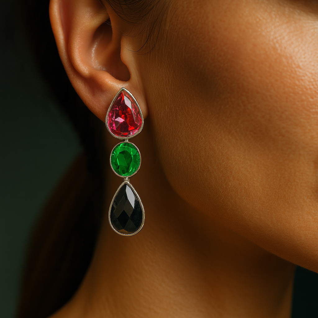 Vibrant Trinity Earrings