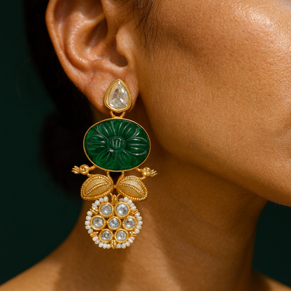 Bold Emerald Earrings