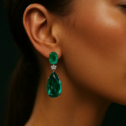 Bold Emerald Drops