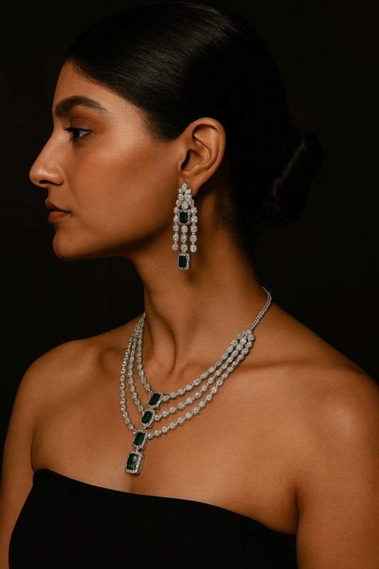 Emerald Necklace Set