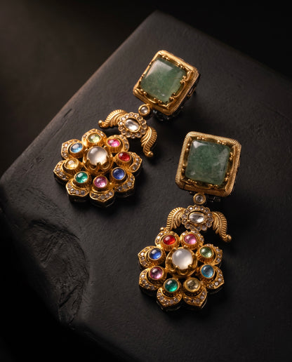 Gulbaag Navratna Necklace Set