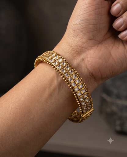 Golden Polki Bracelet