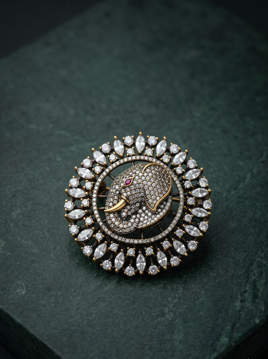 Gajraj Halo Brooch