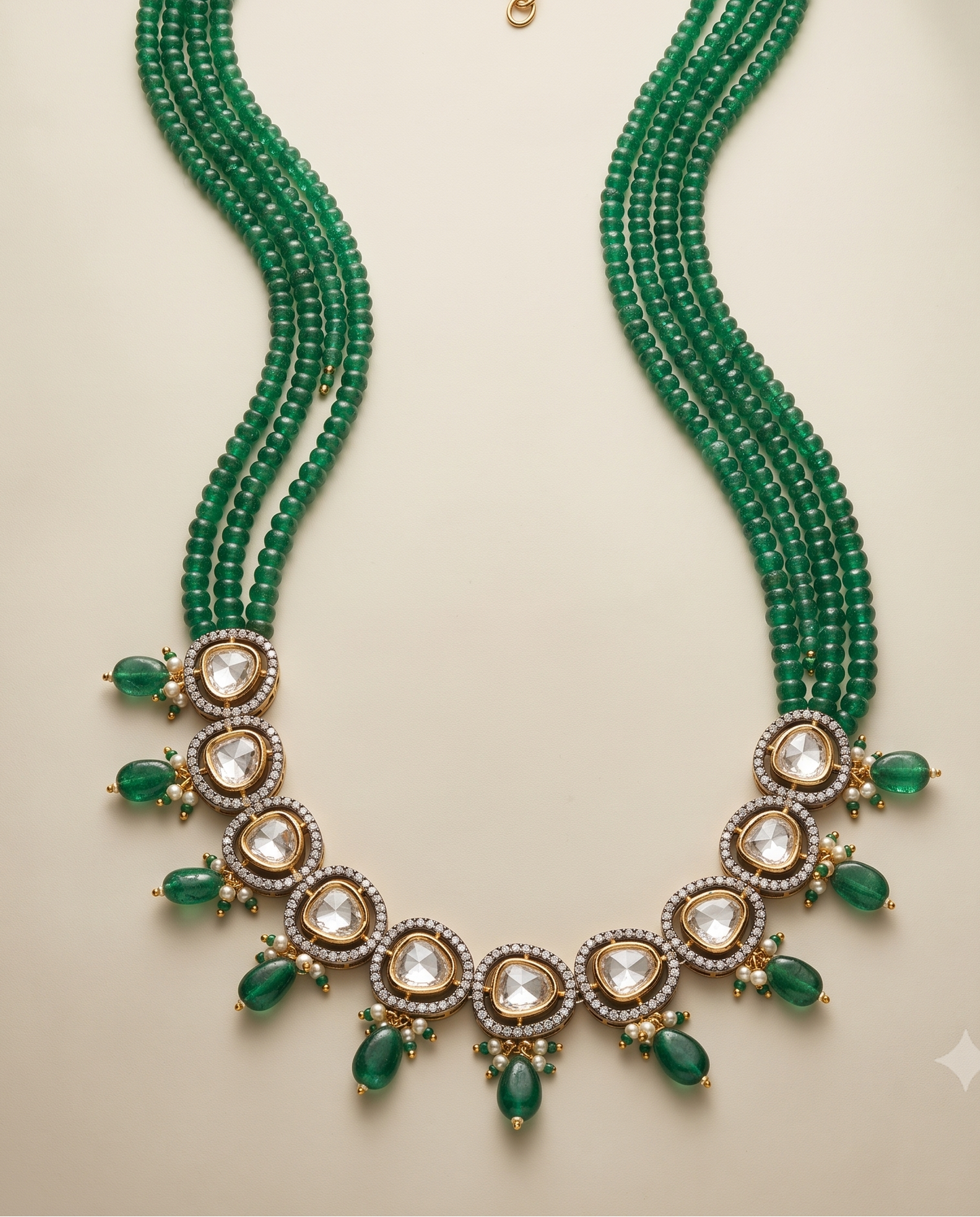 Emerald Polki Necklace