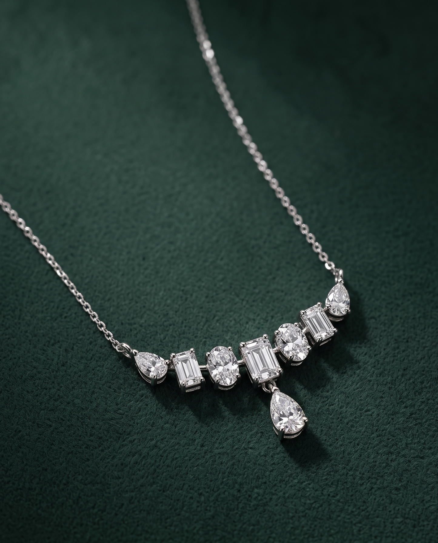 Pure Silver Bar Chain Pendant