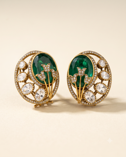 Emerald Rehnaaz Studs